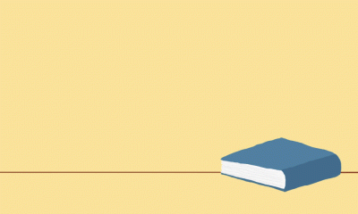 An animated video of a ball hitting a book, indicating the shaky balance between work and play.